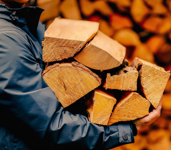 unrecognizable-man-carries-heap-of-wood-for-making-fire-dressed-in-jacket-faceless-male-carries-firewood-into-house 2
